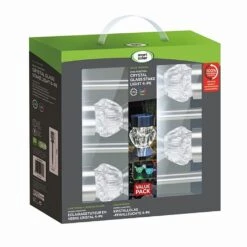 Smart Solar Crystal Glass Solar Stake Light - 4 Pack -Garden Care Shop 1011214 6