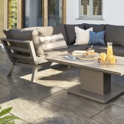 LIFE Timber Deluxe Corner Dining Set With Adjustable Table -Garden Care Shop 1106366 5