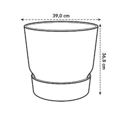 Elho Greenville Round Pot 40cm Living Concrete -Garden Care Shop 1112062 4