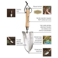 Kent & Stowe Stainless Steel Capability Trowel -Garden Care Shop 1139543 6