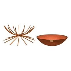 Ivyline Outdoor Metal Dakota Firebowl Rust -Garden Care Shop 1149589 3