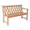 Alexander Rose Mahogany 4ft Lattice Bench -Garden Care Shop 1169669