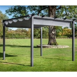 Hartman Roma 3x3m Square Pergola Grey -Garden Care Shop 1172413 2