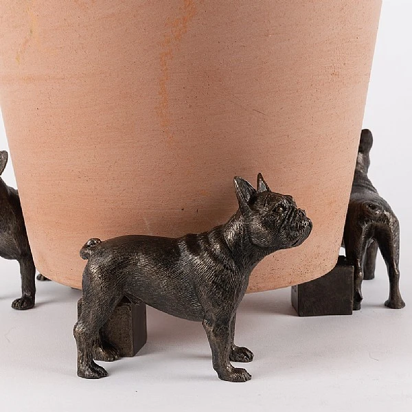 Jardinopia Plant Pot Feet Bronze French Bulldog 4 Jardinopia Plant Pot Feet Bronze French Bulldog - Image 2