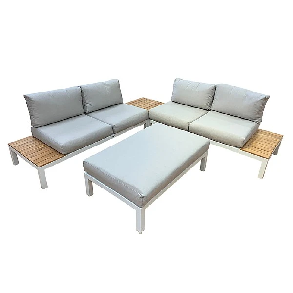 Kettler Elba Standard Low Lounge Set - White 3 Kettler Elba Standard Low Lounge Set - White