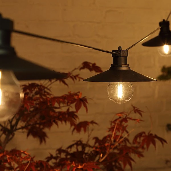 Noma Led Saucer Connectable Festoon Lights - Set Of 6 4 Noma Led Saucer Connectable Festoon Lights - Set Of 6 - Image 2