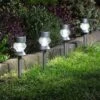 Smart Solar Crystal 365 Stake Light Carry Pack Set Of 4 - 5 Lumen -Garden Care Shop 1227429