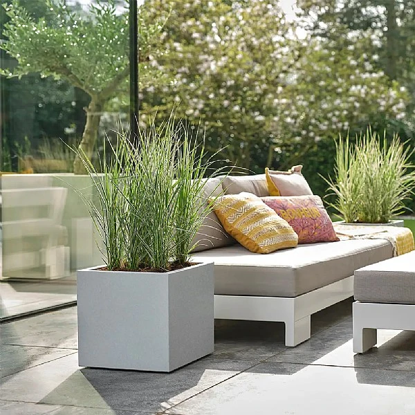 Elho Vivo Next Square Planter 30cm Living Concrete 3 Elho Vivo Next Square Planter 30cm Living Concrete