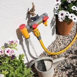 Hozelock Flowmax 3-Way Tap Connector -Garden Care Shop 924990 2