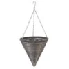 Smart Garden Slate Faux Rattan Hanging Cone - 14'' -Garden Care Shop 925355