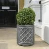 Stewart Garden 44cm Lead Effect Round Planter - Pewter -Garden Care Shop 934023