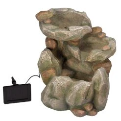 Smart Solar Rock Falls Solar Fountain -Garden Care Shop 945202 2