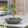 Stewart Garden Varese Low Bowl Planter 60cm - Dark Brown -Garden Care Shop 975845