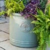 Woodlodge Heritage Edwardian Cylinder Ceramic Planter Mint Green (Various Sizes) 2 Woodlodge Heritage Edwardian Cylinder Ceramic Planter Mint Green (Various Sizes) -Garden Care Shop HECYLMINT