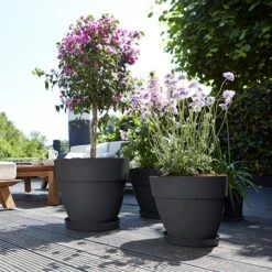 Elho Vibia Campana 35cm Round Planter (Various Colours) -Garden Care Shop VIBCAMRND35 3