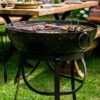 Recycled Kadai Firebowl With High & Low Stand -Garden Care Shop XM062